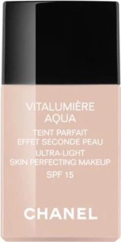 Chanel Vitalumiere Aqua Foundation - 30 Beige - SPF15 - 30 Ml -Make-up Mode Goedkope Winkel 600x1200