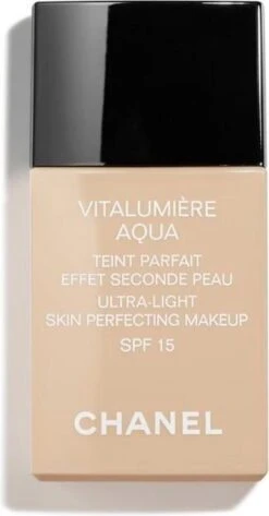 Chanel Vitalumiere Aqua Foundation - 30 Beige - SPF15 - 30 Ml -Make-up Mode Goedkope Winkel 626x1200