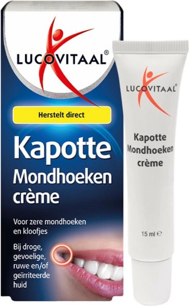 Lucovitaal - Kapotte Mondhoeken Crème - Lippenbalsem 4 Lucovitaal - Kapotte Mondhoeken Crème - Lippenbalsem - Afbeelding 4