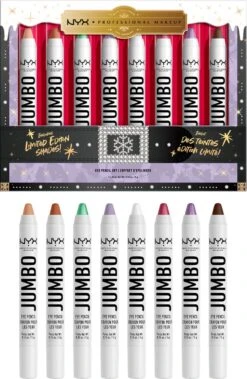 NYX Professional Makeup - Holidays 2022 Mrs Claus - Jumbo Eye Vault - 8 Jumbo Eye Pencils -Make-up Mode Goedkope Winkel 783x1200 1