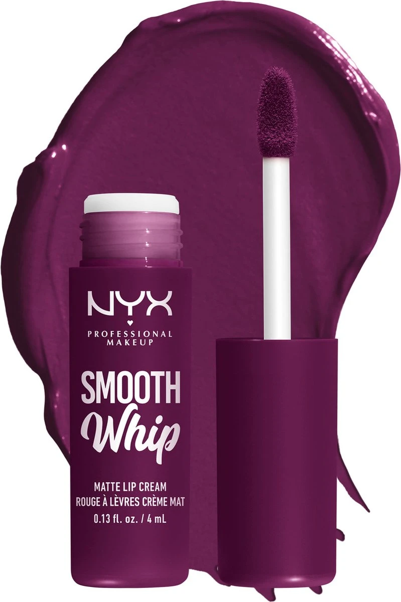 NYX Professional Makeup - Smooth Whip Matte Lip Cream Berry Bed Sheet - Vloeibare Lippenstift - 4ML - Afbeelding 2