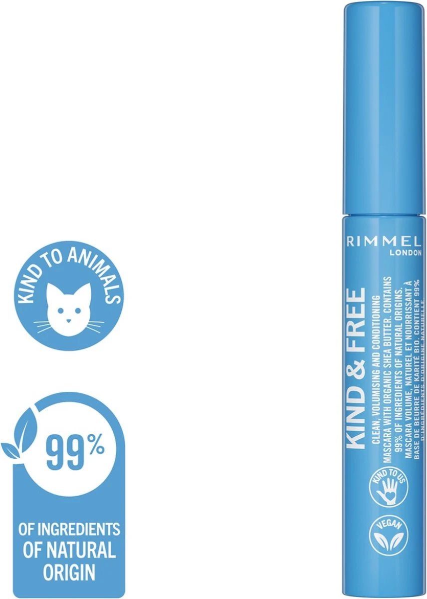 Rimmel London KIND & FREE Vegan Mascara - 002 Brown Black - Afbeelding 5