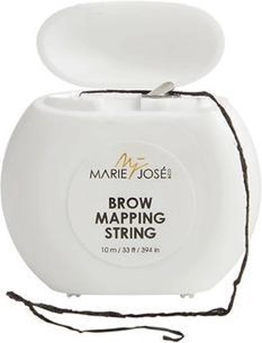 Marie-José & Co - Brow Mapping String - Voor Henna Brows & Microblading - Kleur Draad: Zwart - 1 X 10 M - 50 Toepassingen