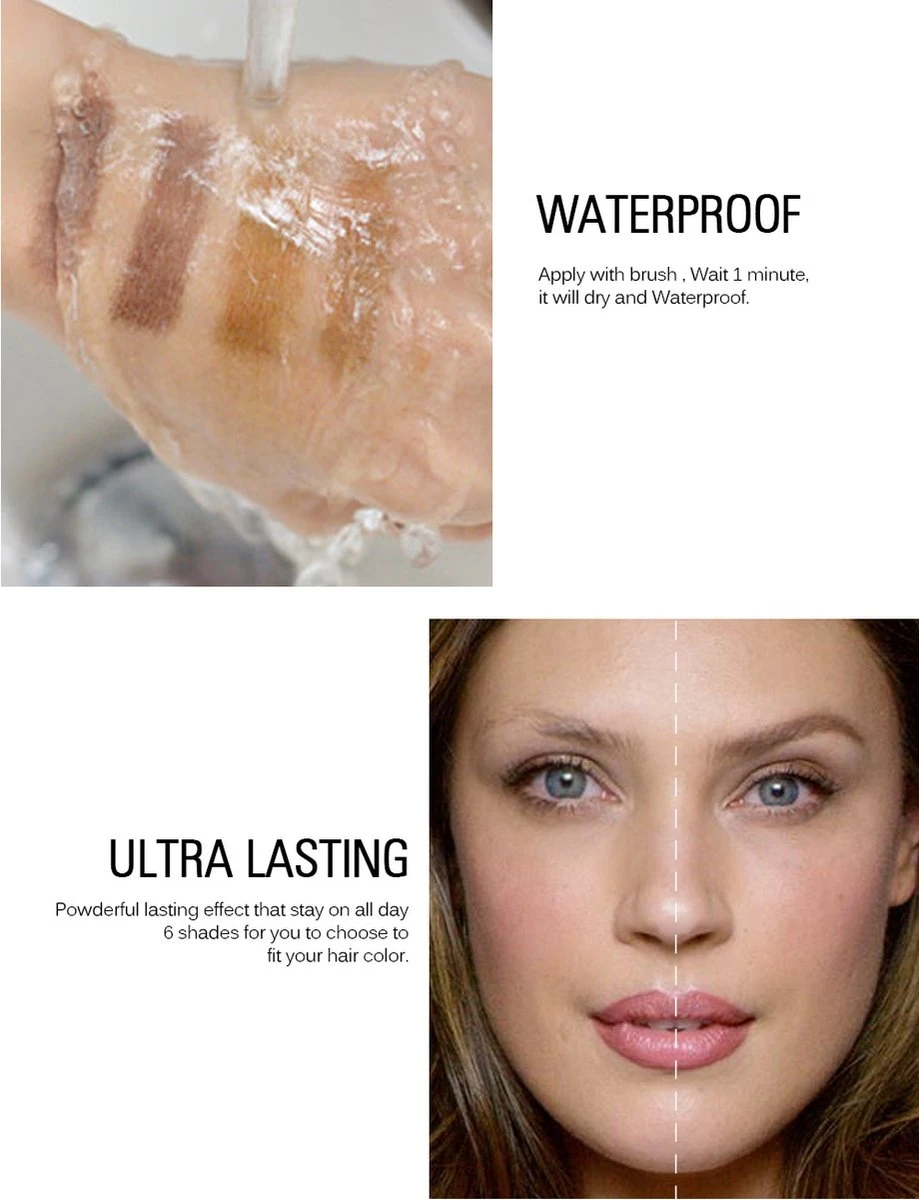 Sace Lady Tattoo Brow Peel-Off Gel - Brow Gel - Wenkbrauw Gel Mascara – Black Brown #03 – Assortiment ‘Het Gemak’ - Afbeelding 2