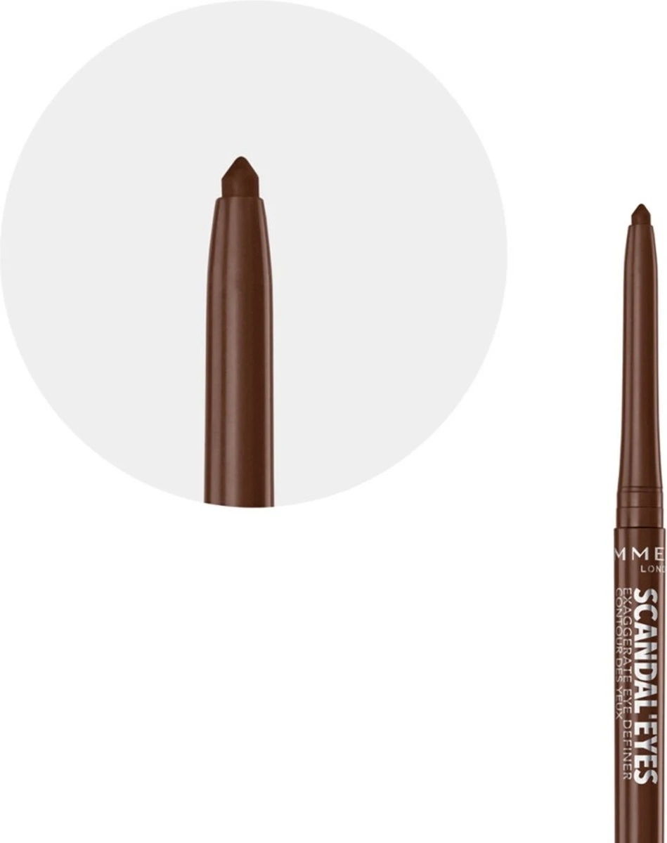 Rimmel London Exaggerate Full Colour Eye Definer Oogpotlood - 002 Chocolate - Afbeelding 2